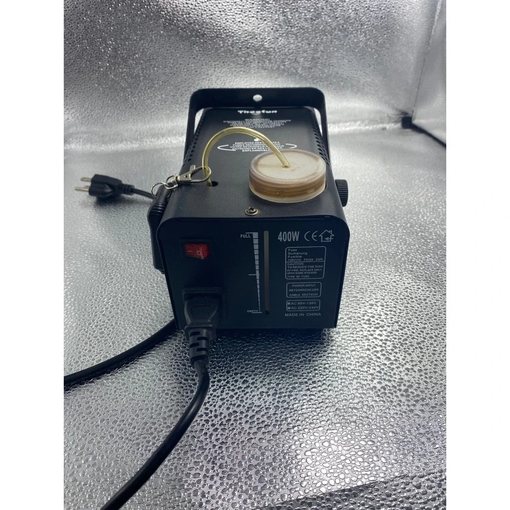 Theefun 400W Fog Machine with LED Lights and Wired Remote Control Black